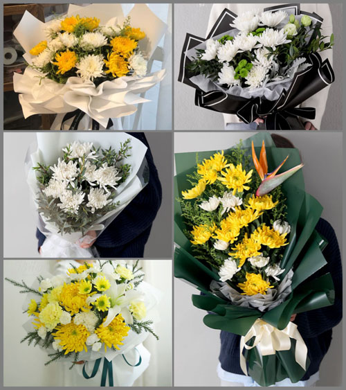 山东莱芜钢城区辛庄镇纸坊村白事花束代送